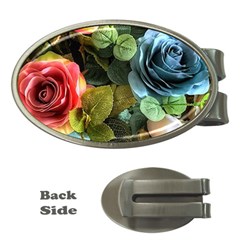 Flower Roses Money Clips (oval) 