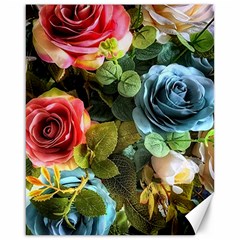 Flower Roses Canvas 16  X 20 