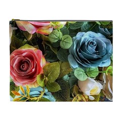 Flower Roses Cosmetic Bag (xl)