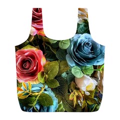 Flower Roses Full Print Recycle Bag (l)