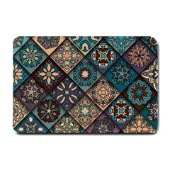 Flower Texture Background Colorful Pattern Small Doormat