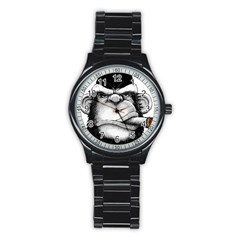 Png Huod Stainless Steel Round Watch by saad11