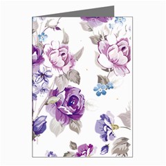 Flower-floral-design-paper-pattern-purple-watercolor-flowers-vector-material-90d2d381fc90ea7e9bf8355 Greeting Cards (pkg Of 8) by saad11