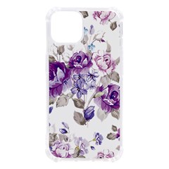 Flower-floral-design-paper-pattern-purple-watercolor-flowers-vector-material-90d2d381fc90ea7e9bf8355 Iphone 13 Tpu Uv Print Case by saad11