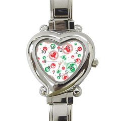 Christmas-texture-mapping-pattern-christmas-pattern-1bb24435f024a2a0b338c323e4cb4c29 Heart Italian Charm Watch by saad11