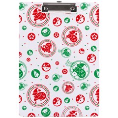 Christmas-texture-mapping-pattern-christmas-pattern-1bb24435f024a2a0b338c323e4cb4c29 A4 Acrylic Clipboard by saad11