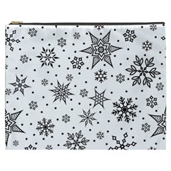 Snowflake-icon-vector-christmas-seamless-background-531ed32d02319f9f1bce1dc6587194eb Cosmetic Bag (xxxl) by saad11