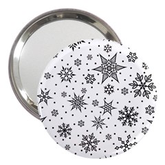 Snowflake-icon-vector-christmas-seamless-background-531ed32d02319f9f1bce1dc6587194eb 3  Handbag Mirrors by saad11