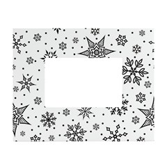 Snowflake-icon-vector-christmas-seamless-background-531ed32d02319f9f1bce1dc6587194eb White Tabletop Photo Frame 4 x6  by saad11