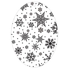 Snowflake-icon-vector-christmas-seamless-background-531ed32d02319f9f1bce1dc6587194eb Uv Print Acrylic Ornament Oval