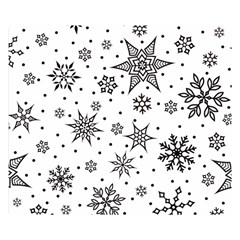 Snowflake-icon-vector-christmas-seamless-background-531ed32d02319f9f1bce1dc6587194eb Premium Plush Fleece Blanket (small) by saad11