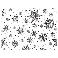 Snowflake-icon-vector-christmas-seamless-background-531ed32d02319f9f1bce1dc6587194eb Two Sides Premium Plush Fleece Blanket (extra Small) by saad11