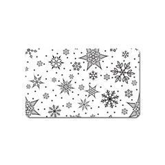 Snowflake-icon-vector-christmas-seamless-background-531ed32d02319f9f1bce1dc6587194eb Magnet (name Card) by saad11