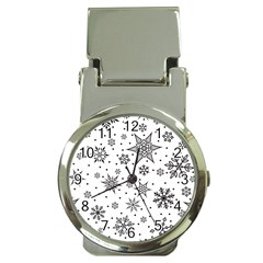 Snowflake-icon-vector-christmas-seamless-background-531ed32d02319f9f1bce1dc6587194eb Money Clip Watches by saad11