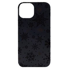 Snowflake-icon-vector-christmas-seamless-background-531ed32d02319f9f1bce1dc6587194eb Iphone 14 Black Uv Print Case by saad11