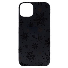 Snowflake-icon-vector-christmas-seamless-background-531ed32d02319f9f1bce1dc6587194eb Iphone 14 Plus Black Uv Print Case by saad11