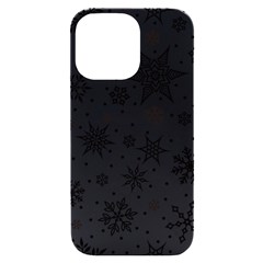 Snowflake-icon-vector-christmas-seamless-background-531ed32d02319f9f1bce1dc6587194eb Iphone 14 Pro Max Black Uv Print Case by saad11