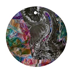 Wing on abstract delta Ornament (Round)