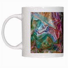 Wing on abstract delta White Mug
