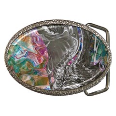 Wing on abstract delta Belt Buckles