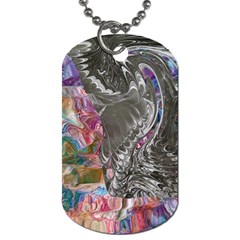 Wing on abstract delta Dog Tag (Two Sides)