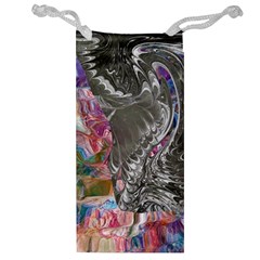 Wing on abstract delta Jewelry Bag