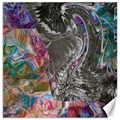 Wing on abstract delta Canvas 16  x 16 