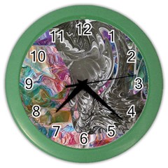 Wing on abstract delta Color Wall Clock