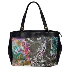 Wing on abstract delta Oversize Office Handbag (2 Sides)
