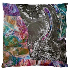 Wing on abstract delta Large Cushion Case (Two Sides)
