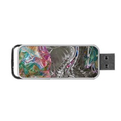 Wing on abstract delta Portable USB Flash (One Side)