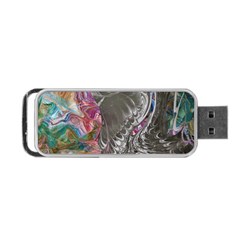 Wing on abstract delta Portable USB Flash (Two Sides)