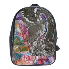 Wing on abstract delta School Bag (XL)