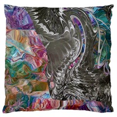 Wing on abstract delta Standard Premium Plush Fleece Cushion Case (Two Sides)