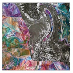 Wing on abstract delta Square Satin Scarf (36  x 36 )