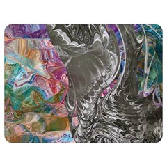 Wing on abstract delta Premium Plush Fleece Blanket (Extra Small)