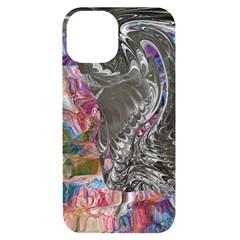 Wing On Abstract Delta Iphone 14 Black Uv Print Case by kaleidomarblingart