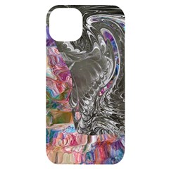 Wing on abstract delta iPhone 14 Plus Black UV Print Case