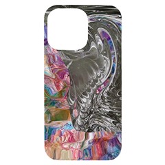 Wing on abstract delta iPhone 14 Pro Max Black UV Print Case