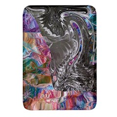 Wing on abstract delta Rectangular Glass Fridge Magnet (4 pack)