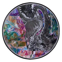 Wing On Abstract Delta Wireless Fast Charger(black) by kaleidomarblingart