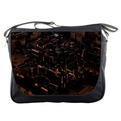 Cube Forma Glow 3d Volume Messenger Bag by Bedest