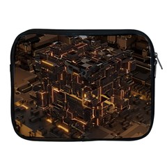 Cube Forma Glow 3d Volume Apple Ipad 2/3/4 Zipper Cases by Bedest