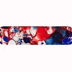 Red White And Blue Alcohol Ink France Patriotic Flag Colors Alcohol Ink  Large Bar Mat by PodArtist