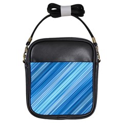 Ambience In Blue Girls Sling Bag by bruzer