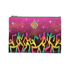 Dancing Colorful Disco Cosmetic Bag (large)