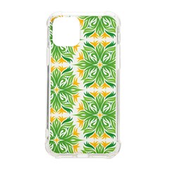 Green Pattern Retro Wallpaper Iphone 11 Pro 5 8 Inch Tpu Uv Print Case by Bajindul