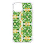 Green Pattern Retro Wallpaper iPhone 14 TPU UV Print Case Front