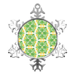 Green Pattern Retro Wallpaper Metal Small Snowflake Ornament