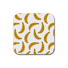 Banana Fruit Yellow Summer Rubber Coaster (square)